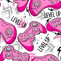 Różowe joysticki, wzór