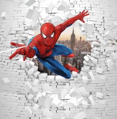 Spiderman burzy ścianę