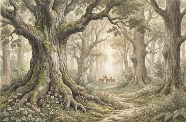 Jelonki w starym lesie