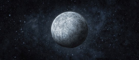 Panoramiczny widok na księżyc