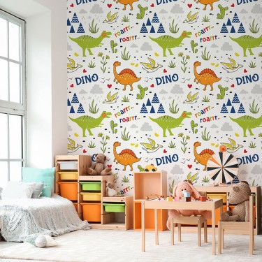 Tapeta Kolorowe dinozaury