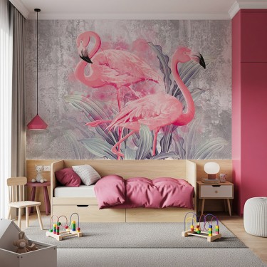 Tapeta Różowe flamingi