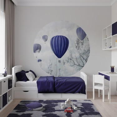 Tapety kola Niebieskie balony