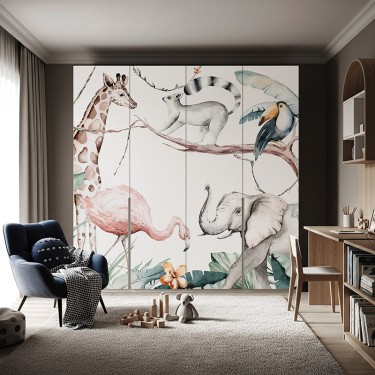 Naklejka na meble Afrykańskie zwierzęta