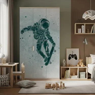 Naklejka na meble Astronauta skater