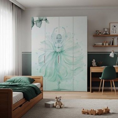 Naklejka na meble Balerina i Eukaliptus