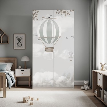 Naklejka na meble Balony w chmurach