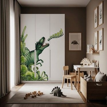 Naklejka na meble Dinozaur w dżungli