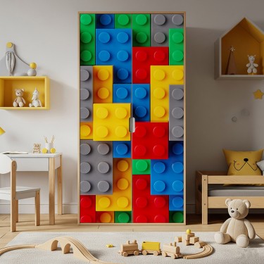 Naklejka na meble Kolorowe klocki