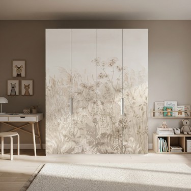 Naklejka na meble Kwiaty na łące