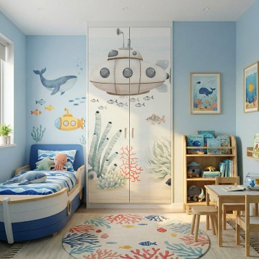 Naklejka na meble Łódź podwodna