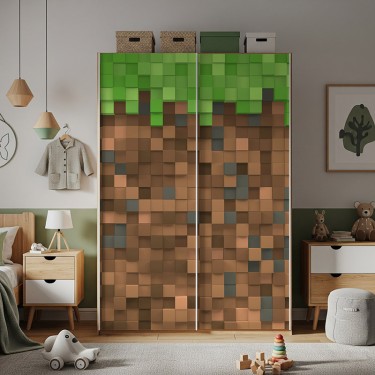 Naklejka na meble Minecraft