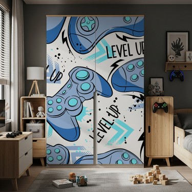 Naklejka na meble Niebieskie joysticki