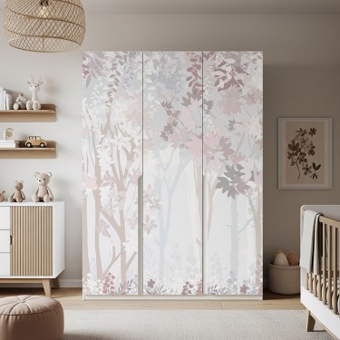 Naklejka na meble Pastelowy Las dla Dzieci