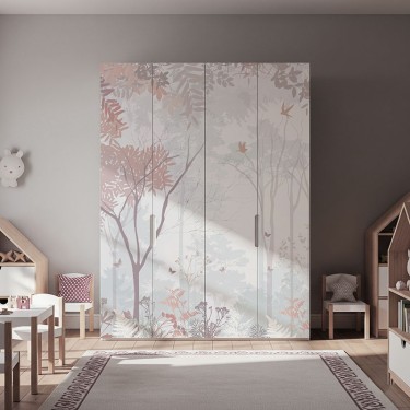 Naklejka na meble Pastelowy las