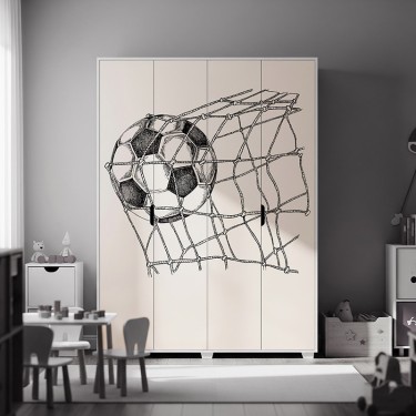 Naklejka na meble Piłka w bramce
