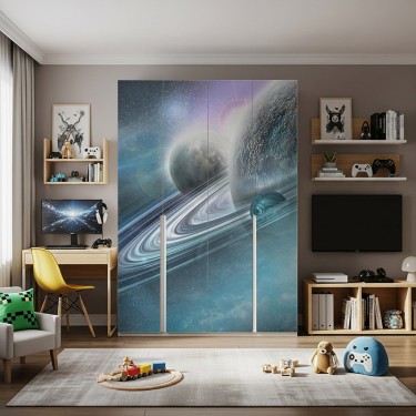 Naklejka na meble Planeta otoczona pierścieniami