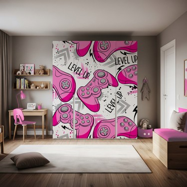 Naklejka na meble Różowe joysticki