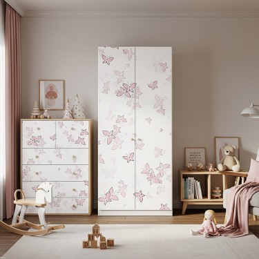 Naklejka na meble Różowe motyle