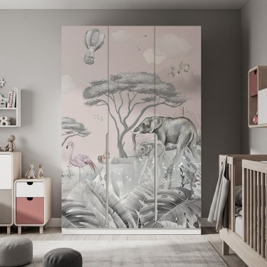 Naklejka na meble Safari do Pokoju Dziecka