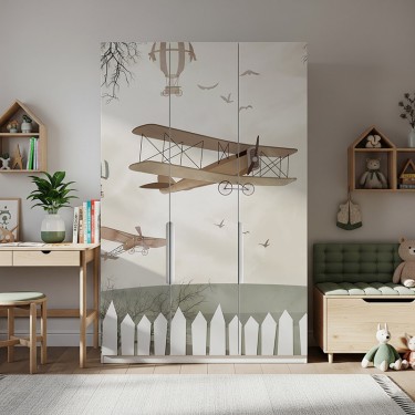 Naklejka na meble Samoloty i balony