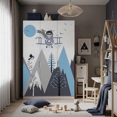 Naklejka na meble Samoloty nad górami