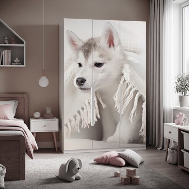 Naklejka na meble Słodki Husky