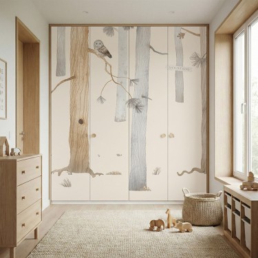 Naklejka na meble Sowa w lesie