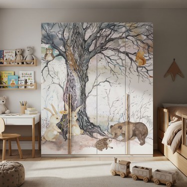 Naklejka na meble Urocze zwierzątka