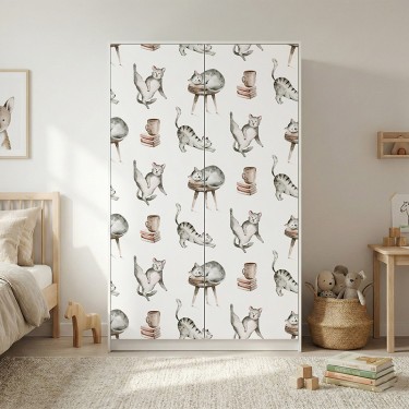 Naklejka na meble Wesołe kotki