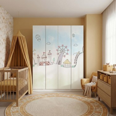 Naklejka na meble Wesołe miasteczko