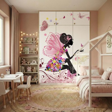 Naklejka na meble Wróżka i motyle