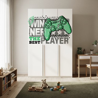 Naklejka na meble Zielony pad gracza