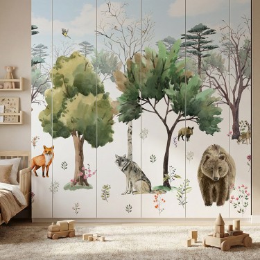 Naklejka na meble Zwierzęta w lesie