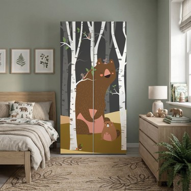 Naklejka na meble Zwierzęta w lesie