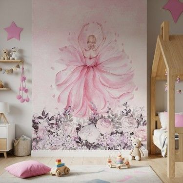 Tapeta Baletnica w kwiatach