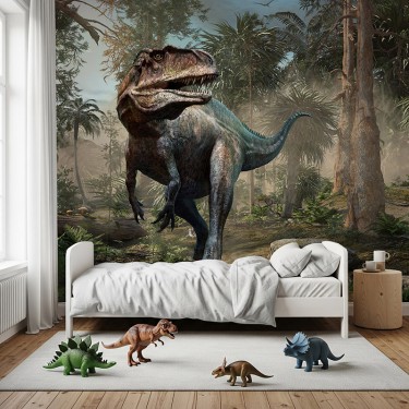 Tapeta Dinozaur w dżungli