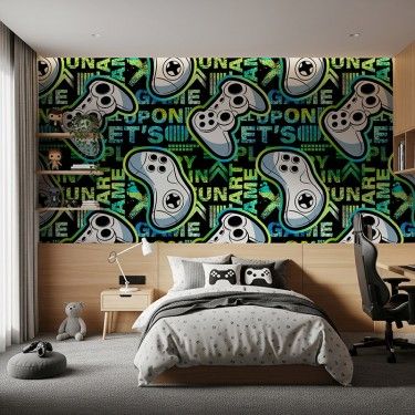 Tapeta Gamepady Graffiti