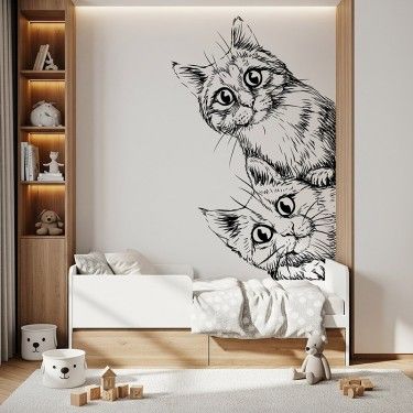 Tapeta Koty szkic