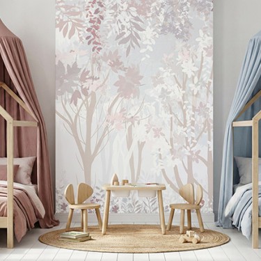 Tapeta Pastelowy Las dla Dzieci