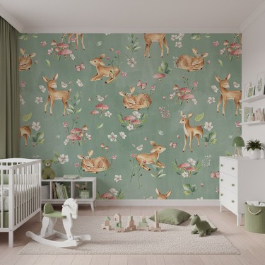 Tapeta Mały jelonek na łące