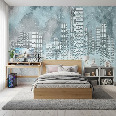 Tapeta Miasto w chmurach