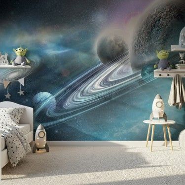 Tapeta Planeta otoczona pierścieniami