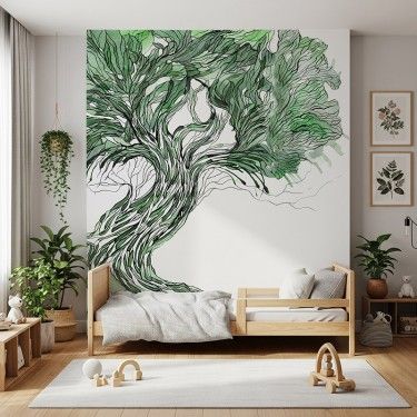 Tapeta Zielone drzewo